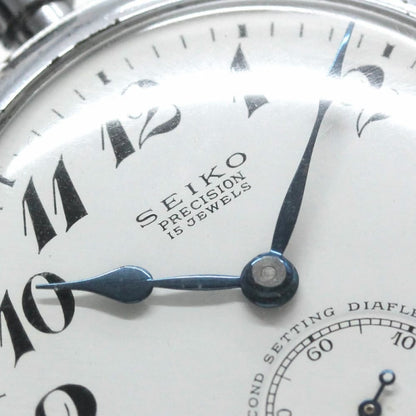 昭和41年の19セイコー鉄道時計/15石/秒針止め機能/絶版時計/19seiko-1083
