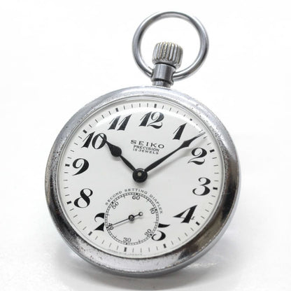 昭和43年の19セイコー鉄道時計/15石/秒針止め機能/絶版時計/19seiko-1086