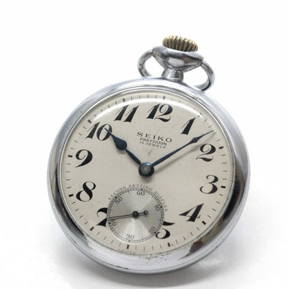昭和34年の19セイコー鉄道時計カスタム/15石/秒針止め機能/絶版時計/19seiko-1089