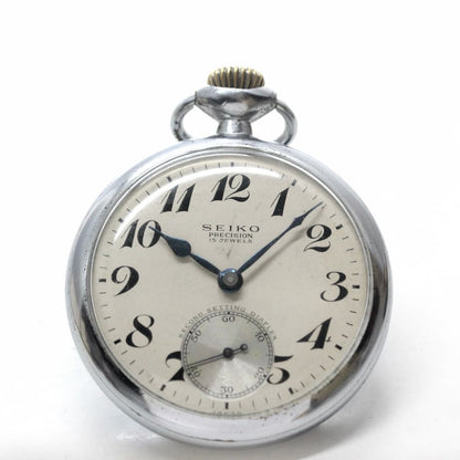 昭和34年の19セイコー鉄道時計カスタム/15石/秒針止め機能/絶版時計/19seiko-1089