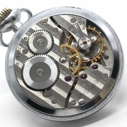 昭和34年の19セイコー鉄道時計カスタム/15石/秒針止め機能/絶版時計/19seiko-1089
