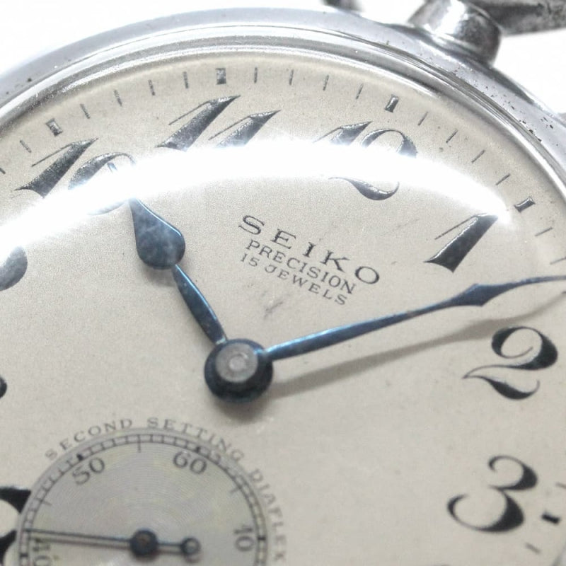 昭和34年の19セイコー鉄道時計カスタム/15石/秒針止め機能/絶版時計/19seiko-1089