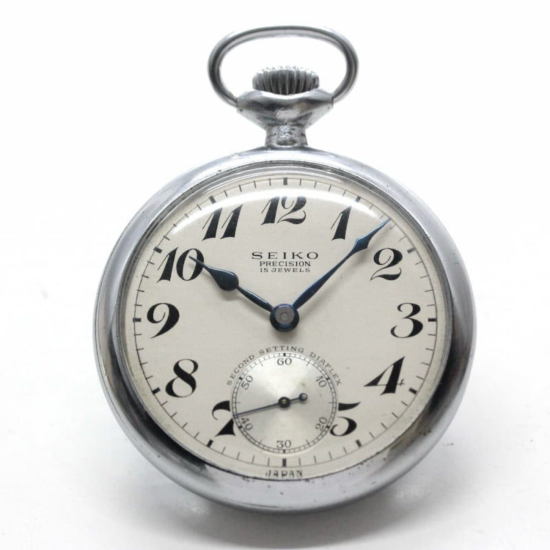 昭和36年の19セイコー鉄道時計/15石/秒針止め機能/絶版時計/19seiko-1090