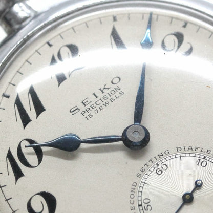 昭和36年の19セイコー鉄道時計/15石/秒針止め機能/絶版時計/19seiko-1090