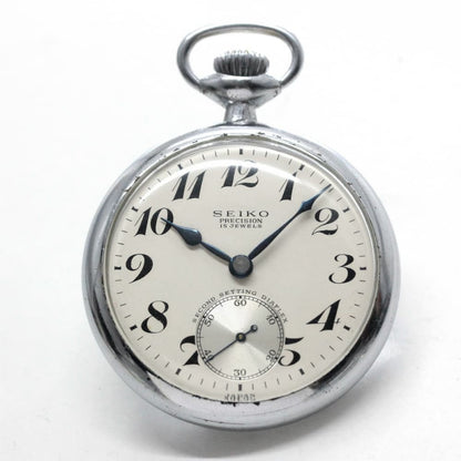 昭和35年の19セイコー鉄道時計/15石/秒針止め機能/絶版時計/19seiko-1096