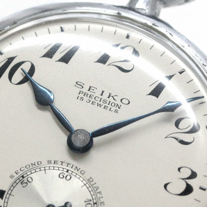 昭和35年の19セイコー鉄道時計/15石/秒針止め機能/絶版時計/19seiko-1096