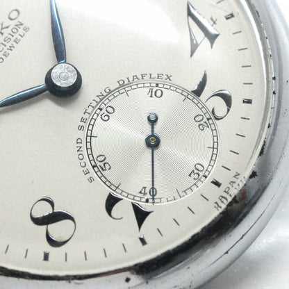 昭和35年の19セイコー鉄道時計/15石/秒針止め機能/絶版時計/19seiko-1096