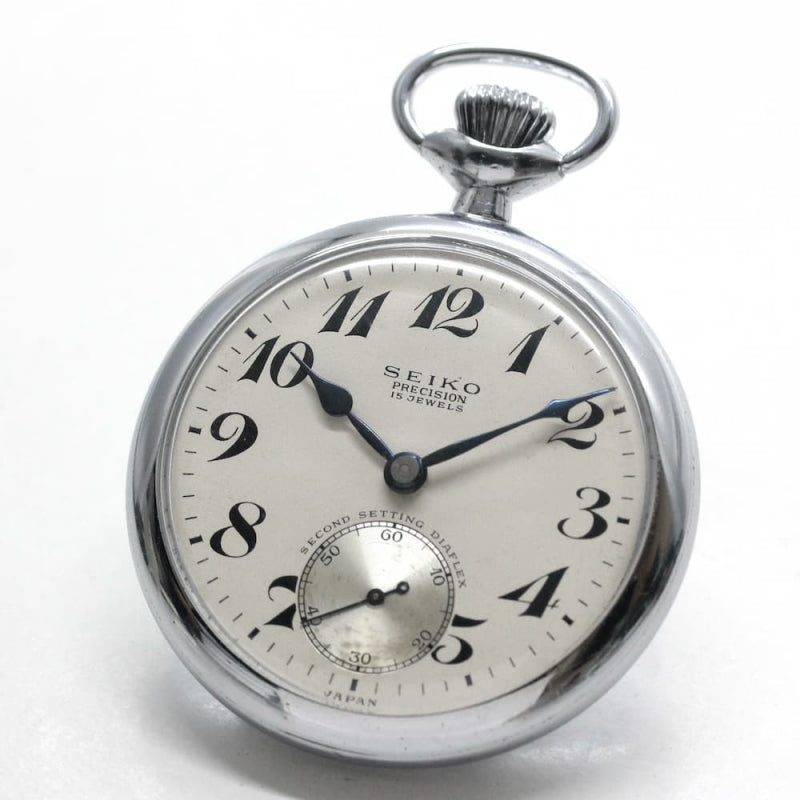 昭和37年の19セイコー鉄道時計/15石/秒針止め機能/絶版時計/19seiko-1098