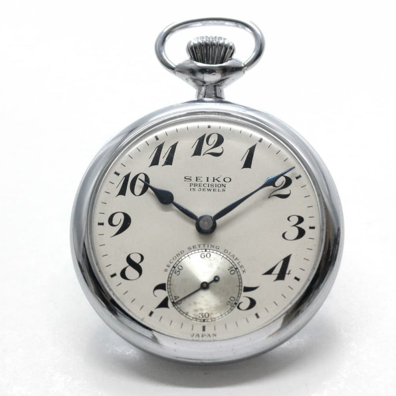 昭和37年の19セイコー鉄道時計/15石/秒針止め機能/絶版時計/19seiko-1098