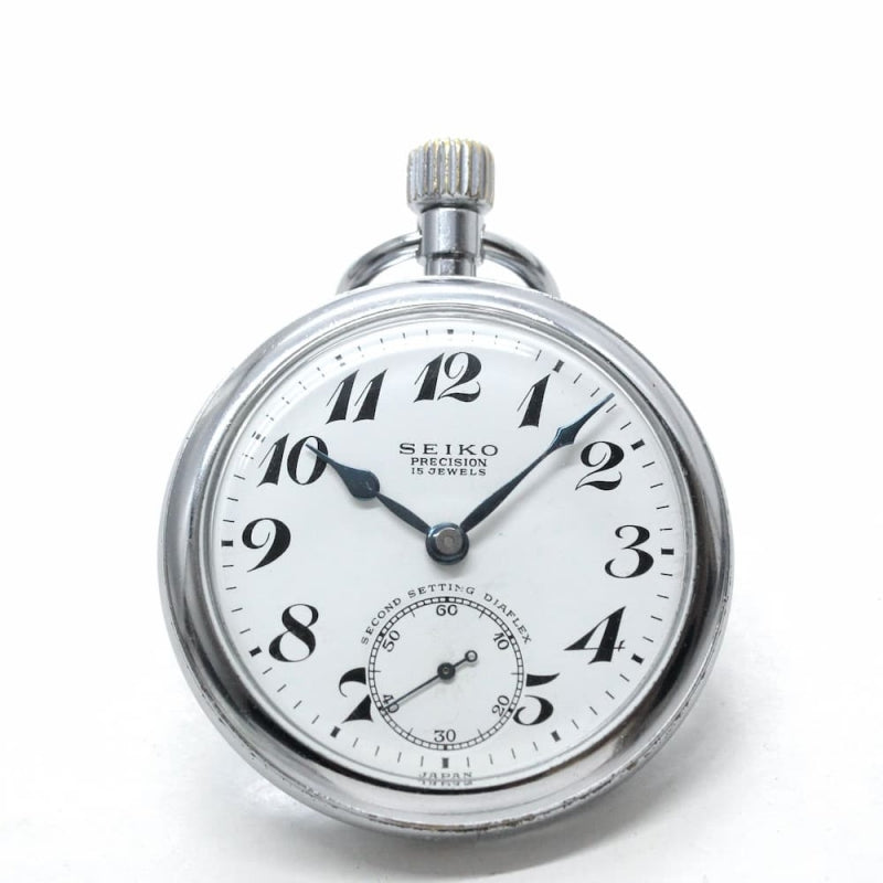 昭和41年の19セイコー鉄道時計/15石/秒針止め機能/絶版時計/19seiko-1099