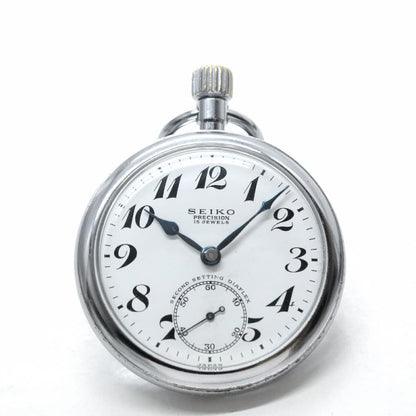 昭和41年の19セイコー鉄道時計/15石/秒針止め機能/絶版時計/19seiko-1099