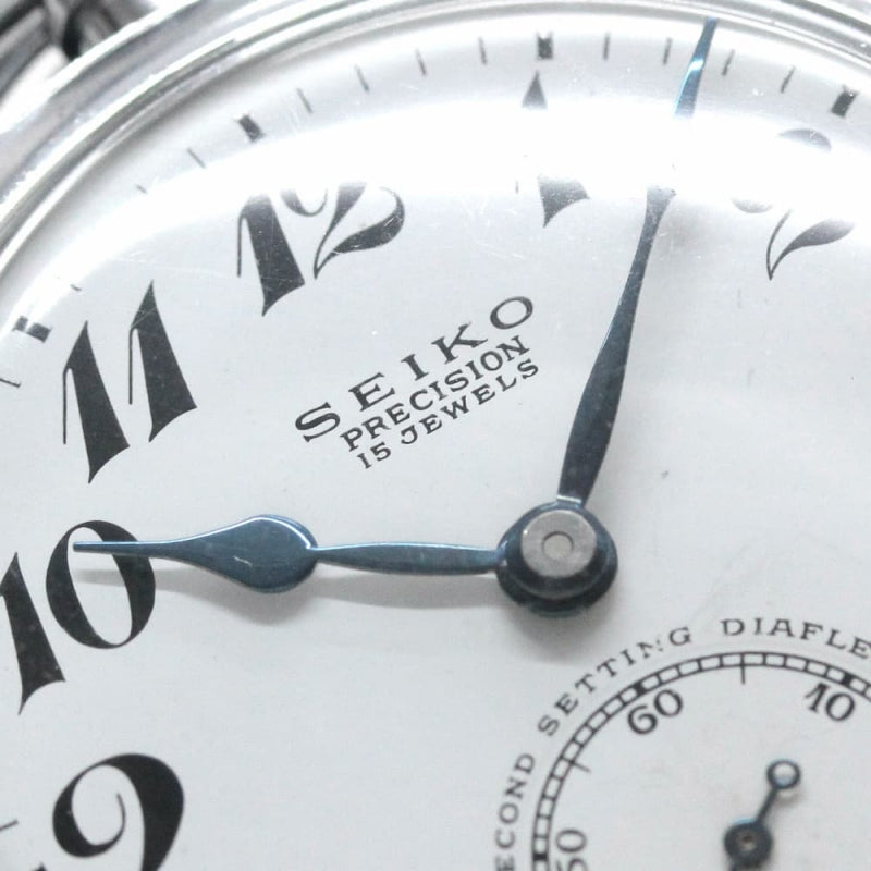 昭和41年の19セイコー鉄道時計/15石/秒針止め機能/絶版時計/19seiko-1099