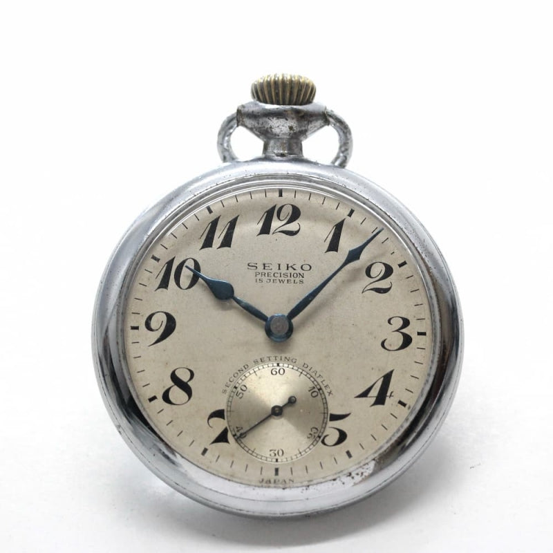 昭和35年の19セイコー鉄道時計/15石/秒針止め機能/絶版時計/19seiko-1103