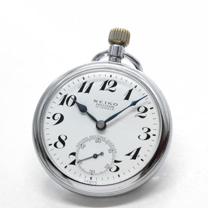 昭和38年の19セイコー鉄道時計/15石/秒針止め機能/絶版時計/19seiko-1104