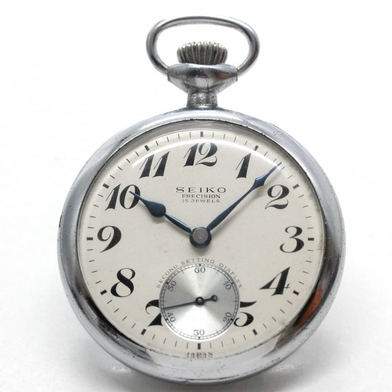 昭和36年の19セイコー鉄道時計/15石/秒針止め機能/絶版時計/19seiko-1107