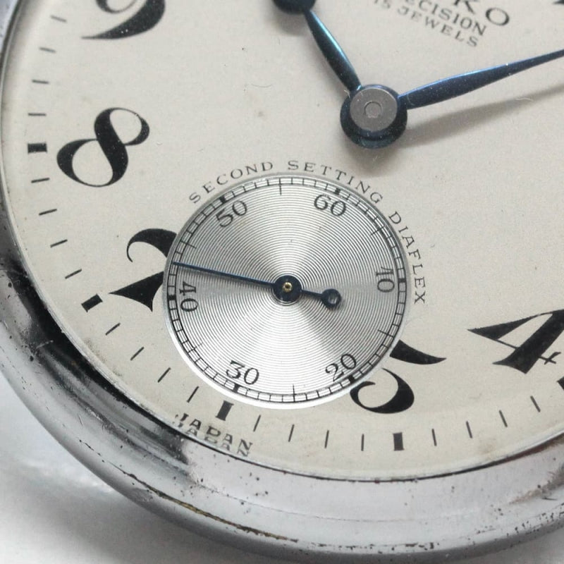 昭和36年の19セイコー鉄道時計/15石/秒針止め機能/絶版時計/19seiko-1107