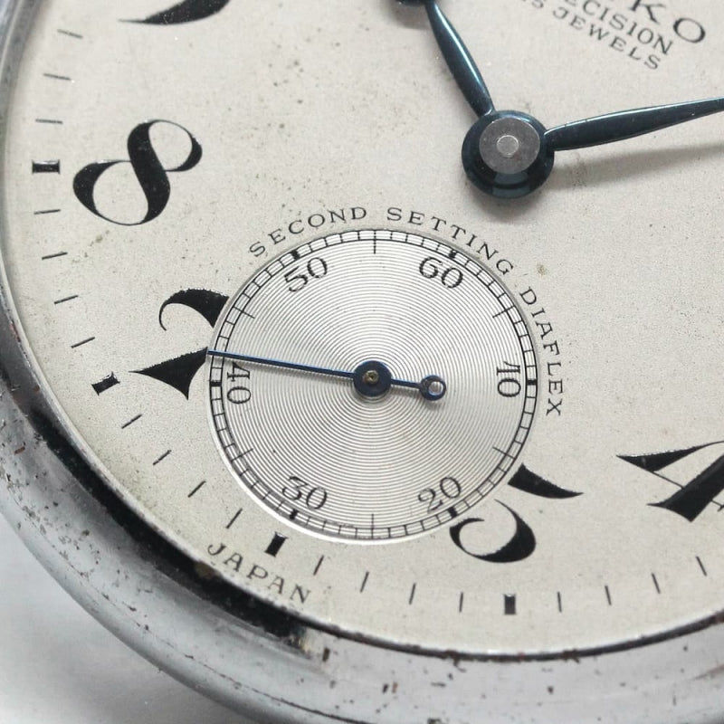 昭和36年の19セイコー鉄道時計/15石/秒針止め機能/絶版時計/19seiko-1109