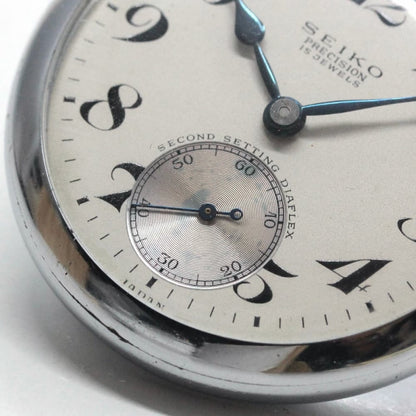 昭和37年の19セイコー鉄道時計/15石/秒針止め機能/絶版時計/19seiko-1110
