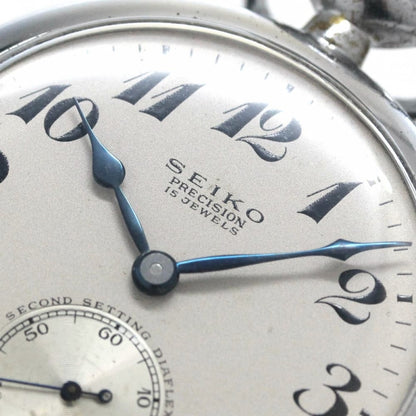 昭和36年の19セイコー鉄道時計/15石/秒針止め機能/絶版時計/19seiko-1119