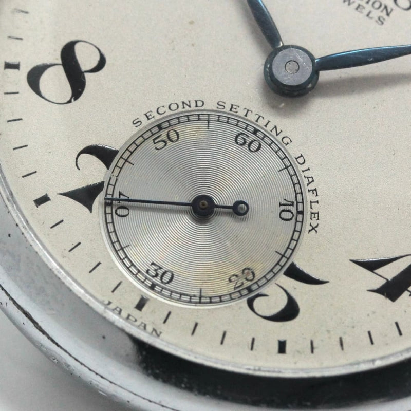 昭和37年の19セイコー鉄道時計/15石/秒針止め機能/絶版時計/19seiko-1120