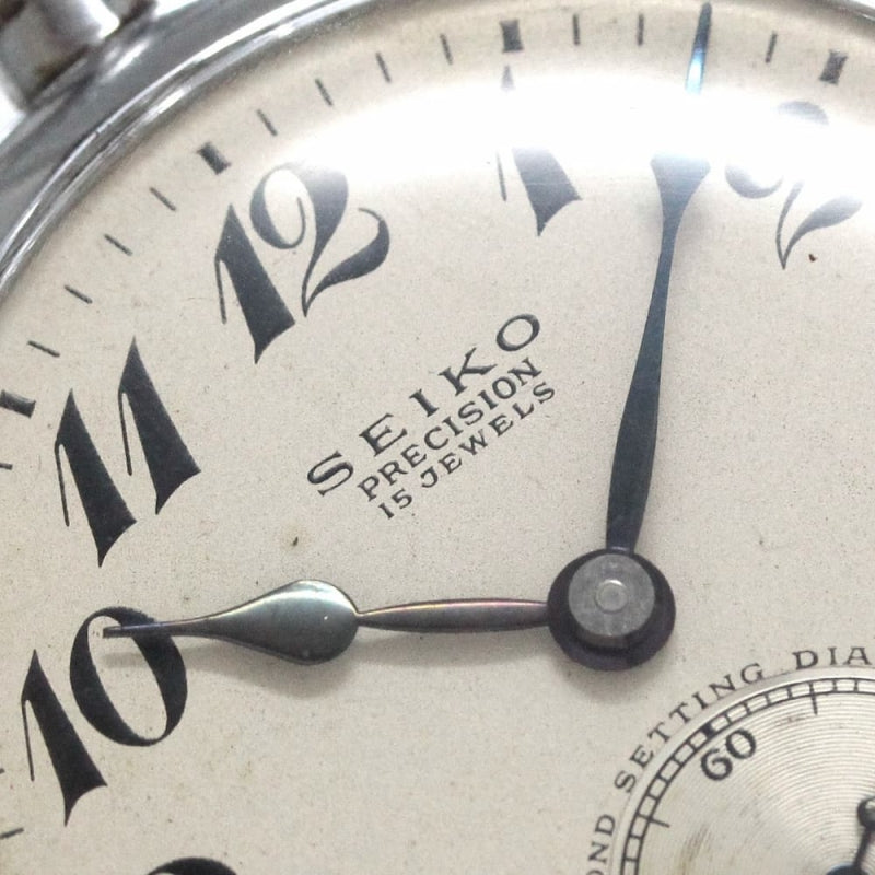 昭和35年の19セイコー鉄道時計/15石/秒針止め機能/絶版時計/19seiko-1123