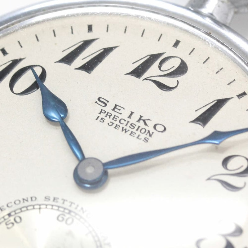 昭和35年の19セイコー鉄道時計/15石/秒針止め機能/絶版時計/19seiko-1125
