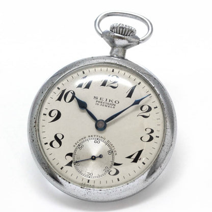 昭和36年の19セイコー鉄道時計/15石/秒針止め機能/絶版時計/19seiko-1129