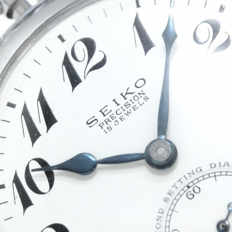 昭和41年の19セイコー鉄道時計/15石/秒針止め機能/絶版時計/19seiko-1133