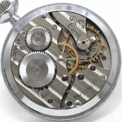 昭和35年の19セイコー鉄道時計/15石/秒針止め機能/絶版時計/19seiko-1134