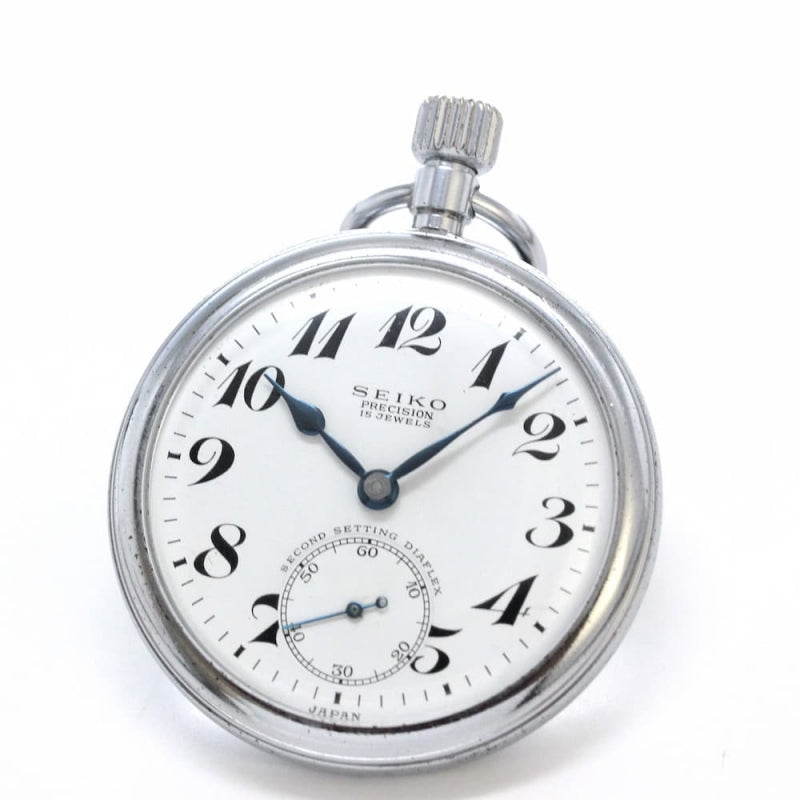 昭和38年の19セイコー鉄道時計/15石/秒針止め機能/絶版時計/19seiko-1135