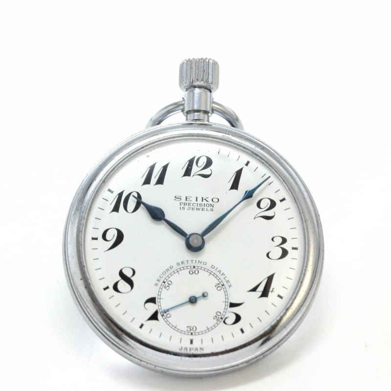 昭和38年の19セイコー鉄道時計/15石/秒針止め機能/絶版時計/19seiko-1135