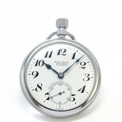 昭和38年の19セイコー鉄道時計/15石/秒針止め機能/絶版時計/19seiko-1135