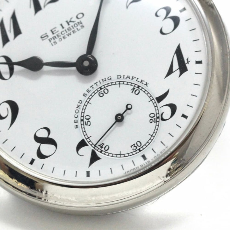 昭和の19セイコー鉄道時計/15石/ダイアフレックス/リサイクルウォッチ/19seiko-1137