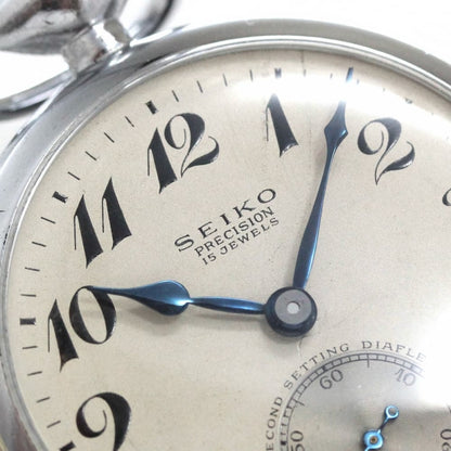 昭和37年の19セイコー鉄道時計/15石/秒針止め機能/絶版時計/19seiko-1140