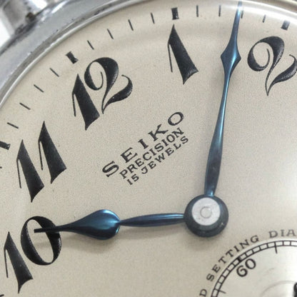昭和36年の19セイコー鉄道時計/15石/秒針止め機能/絶版時計/19seiko-1143