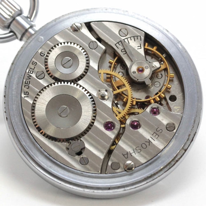 昭和の19セイコー鉄道時計/15石/ダイアフレックス/絶版時計/19seiko-1149