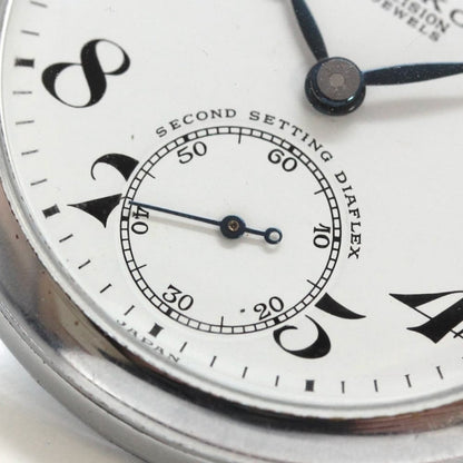 昭和の19セイコー鉄道時計/15石/ダイアフレックス/絶版時計/19seiko-1158