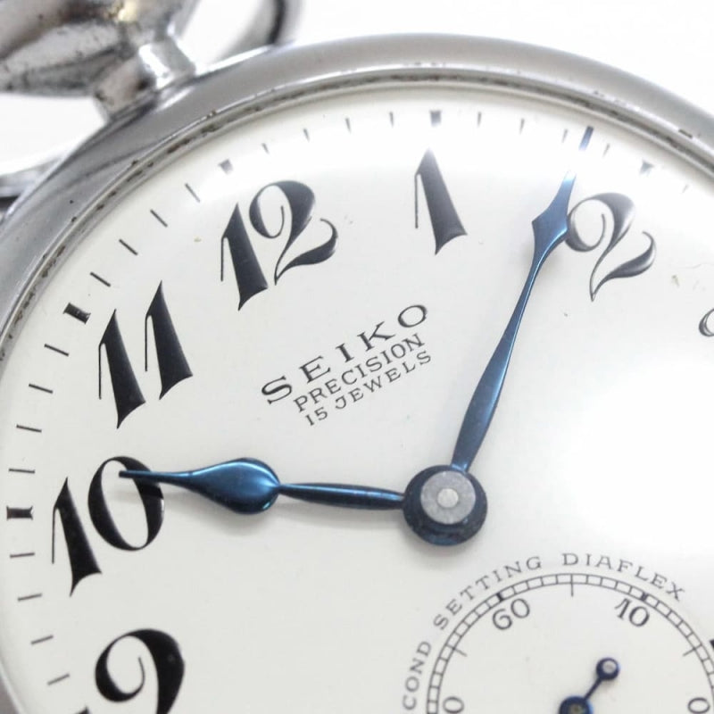 昭和38年の19セイコー鉄道時計/15石/秒針止め機能/絶版時計/19seiko-1162