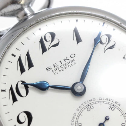 昭和38年の19セイコー鉄道時計/15石/秒針止め機能/絶版時計/19seiko-1162