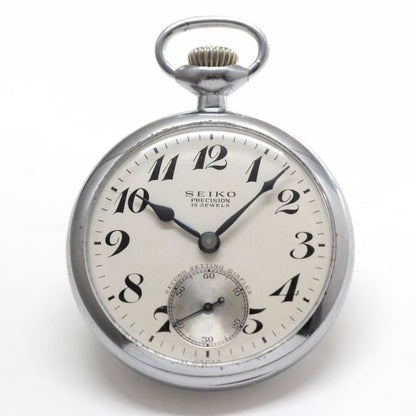 昭和36年の19セイコー鉄道時計/15石/秒針止め機能/絶版時計/19seiko-1202