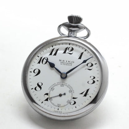 昭和38年の19セイコー鉄道時計/15石/秒針止め機能/絶版時計/19seiko-1210