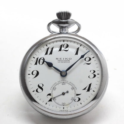 昭和38年の19セイコー鉄道時計/15石/秒針止め機能/絶版時計/19seiko-1210
