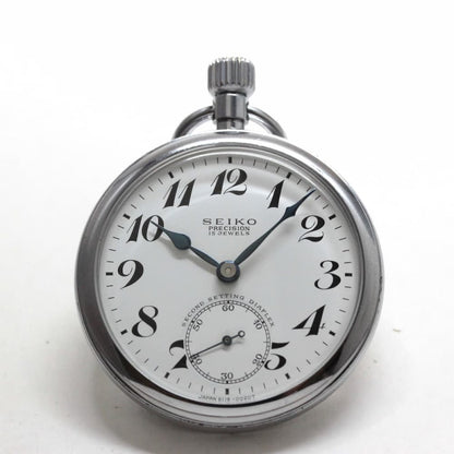 昭和41年の19セイコー鉄道時計/15石/秒針止め機能/絶版時計/19seiko-1223
