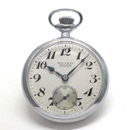昭和37年の19セイコー鉄道時計/15石/秒針止め機能/絶版時計/19seiko-1238