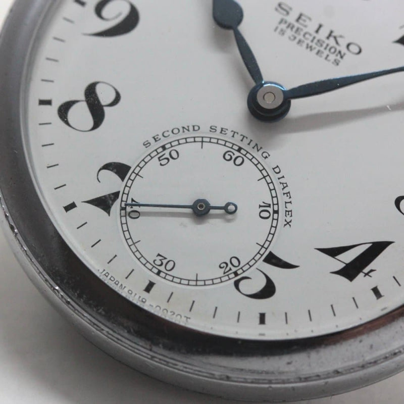 昭和42年の19セイコー鉄道時計/15石/秒針止め機能/絶版時計/19seiko-1241