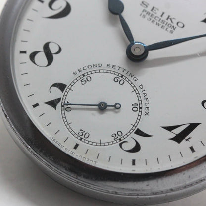 昭和42年の19セイコー鉄道時計/15石/秒針止め機能/絶版時計/19seiko-1241