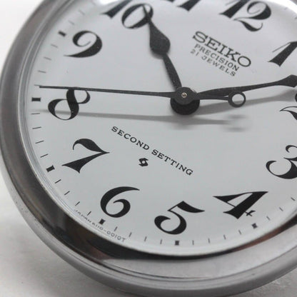 昭和の機械式セイコー鉄道時計/21石/19seiko-1264