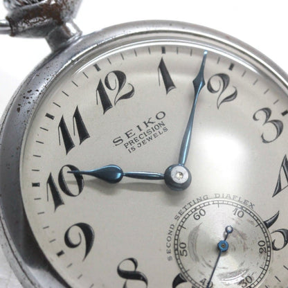 19セイコー鉄道時計/15石/秒針止め機能/絶版時計/19seiko-1280