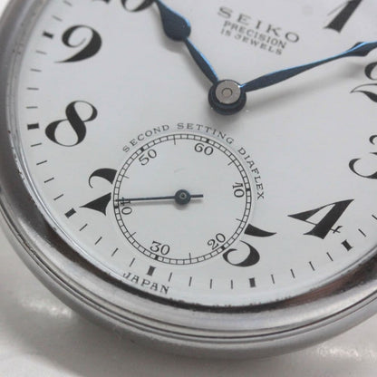 昭和38年の19セイコー鉄道時計/15石/秒針止め機能/絶版時計/19seiko-1293