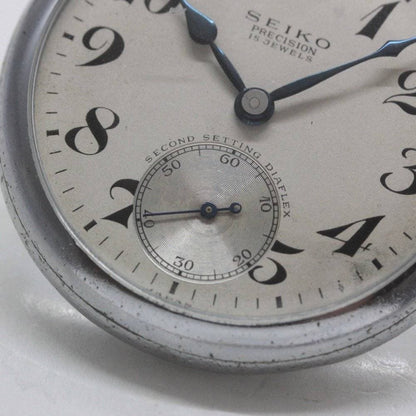 昭和37年の19セイコー鉄道時計/15石/秒針止め機能/絶版時計/19seiko-1296